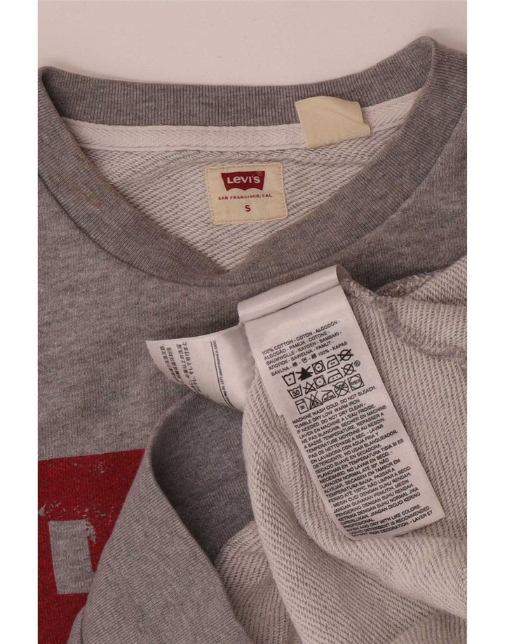 Felpa grafica da uomo Levi's, piccola, in cotone grigio