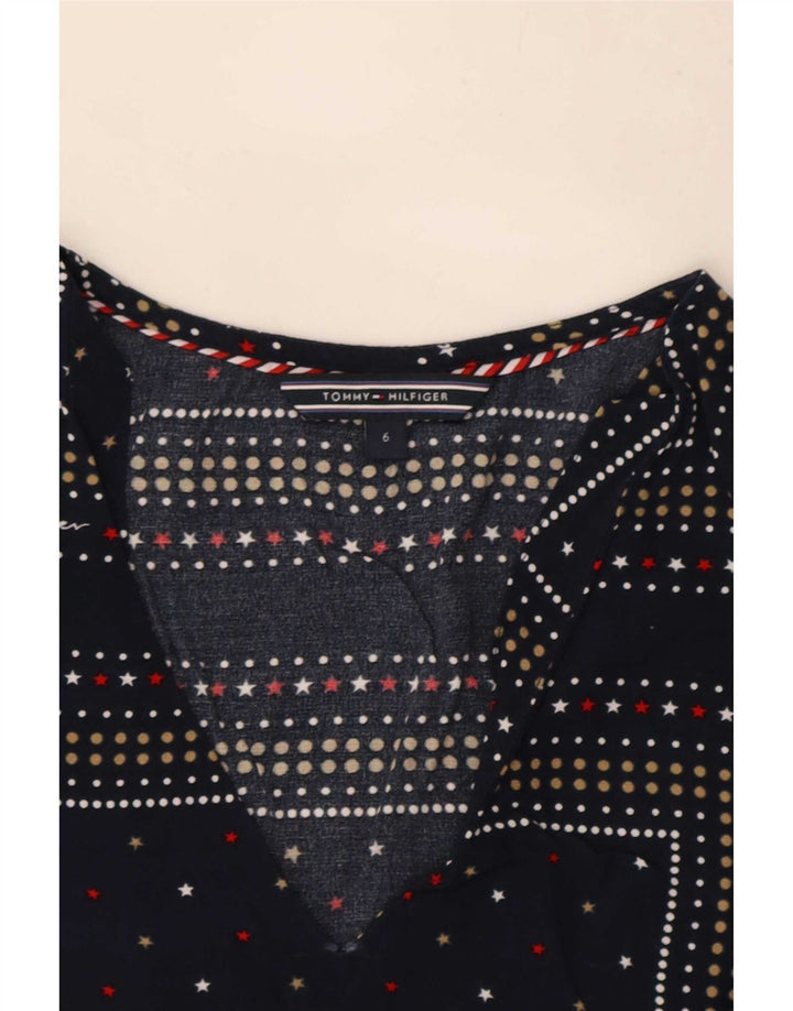 Camicetta da donna Tommy Hilfiger Top US 6 medio blu navy maculato
