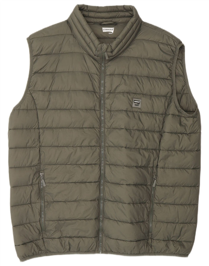 Gilet imbottito da uomo CARRERA UK 44 2XL Poliammide kaki