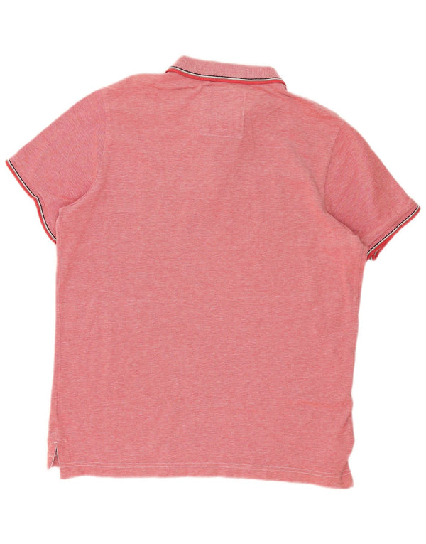 Polo da uomo Superdry 2XL cotone screziato rosa