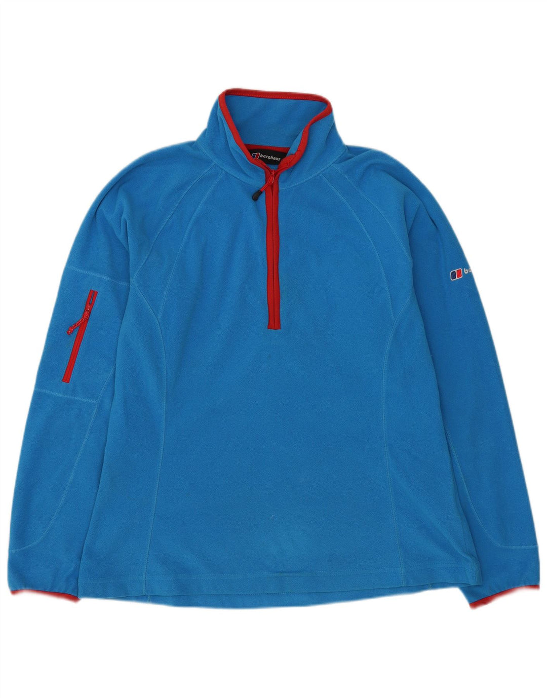 Maglione in pile da donna Berghaus con collo con zip UK 14 grande blu