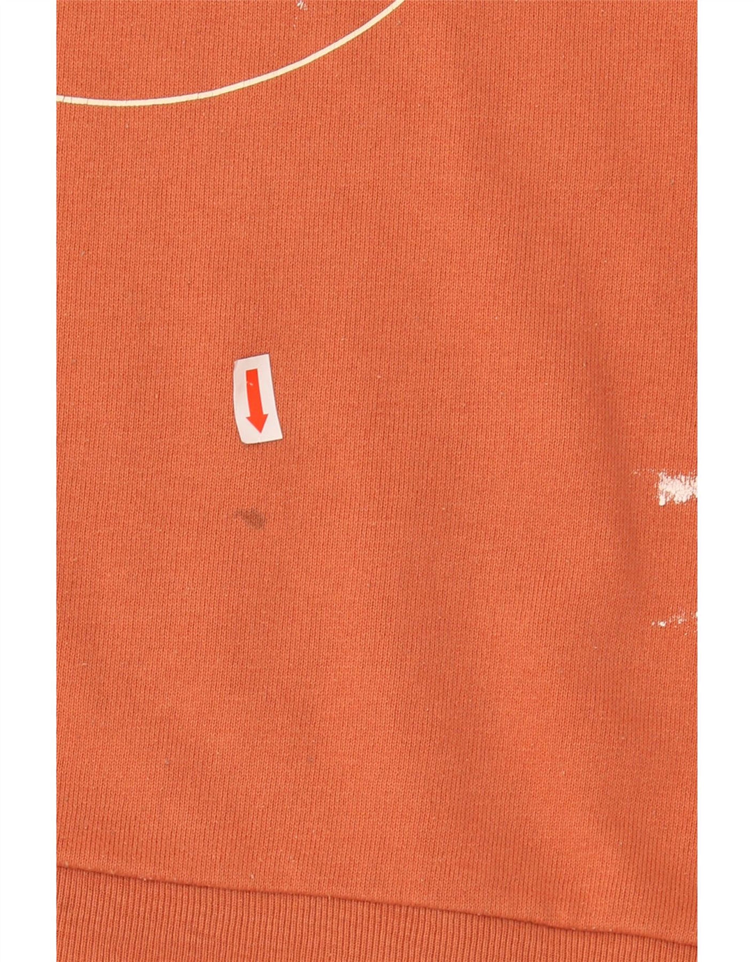 LEVI'S Womens Oversized Graphic Sweatshirt Jumper UK 22 3XL Orange Cotton Vintage Levi's and Second-Hand Levi's from Messina Hembry 