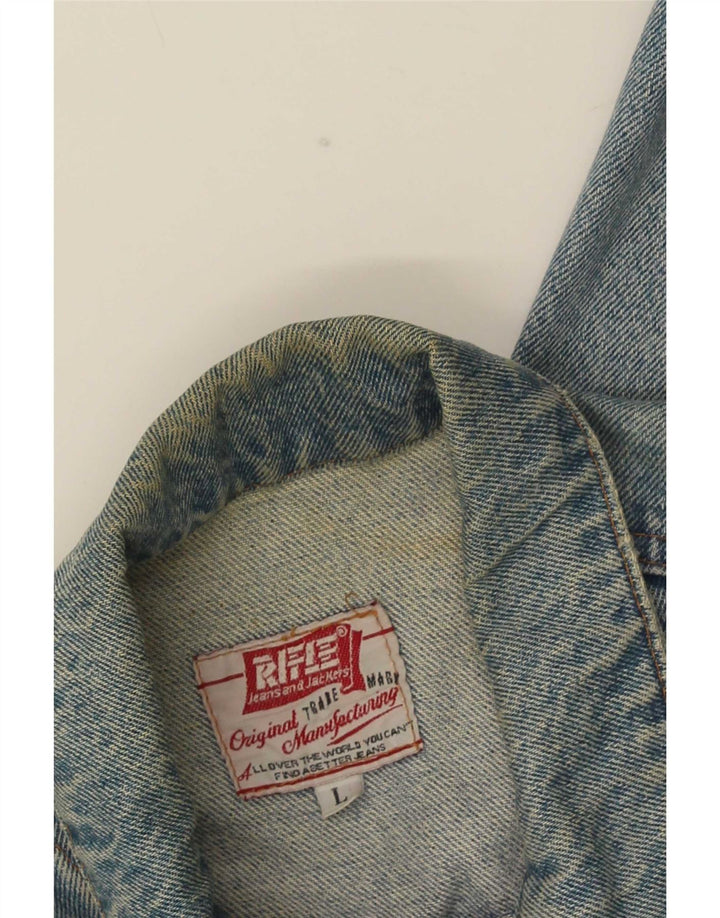 Giacca di jeans da uomo Rifle UK 40 grande blu