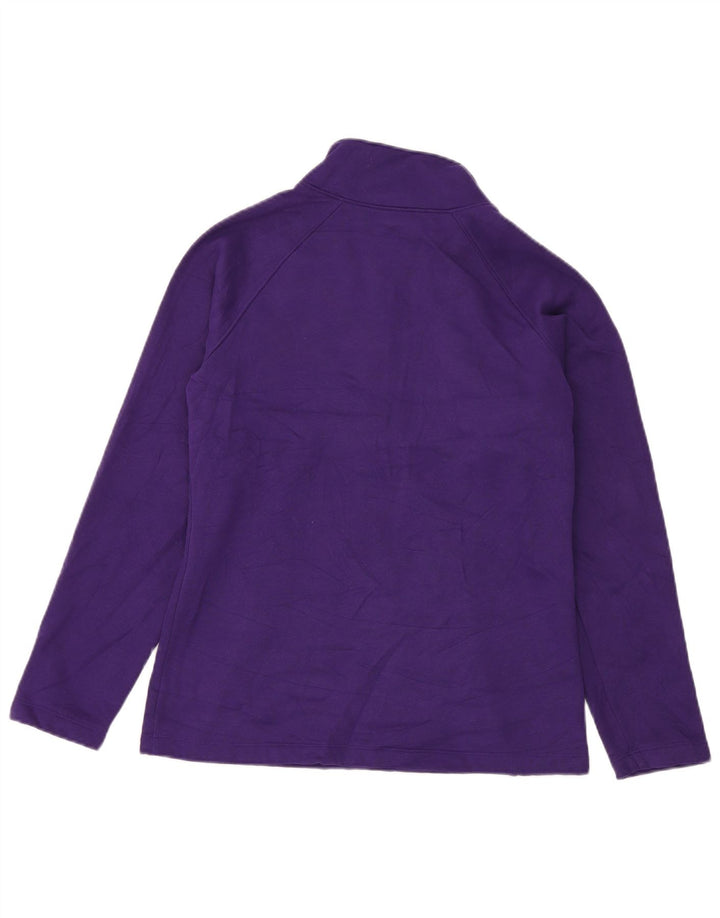 Felpa da donna con collo con zip Under Armour, maglione UK 14, viola medio