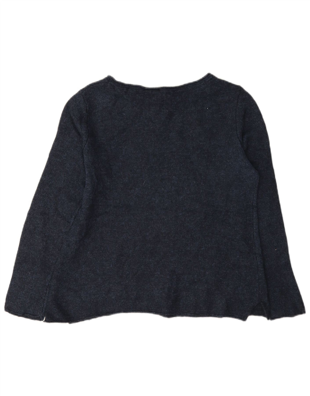 Maglione maglione con scollo a barca da donna White Stuff UK 12 Viscosa medio blu navy