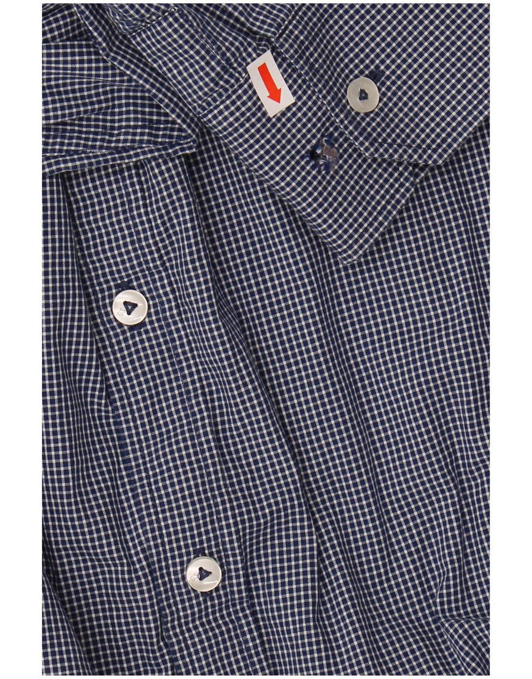 G-STAR Mens Shirt Large Navy Blue Check Cotton