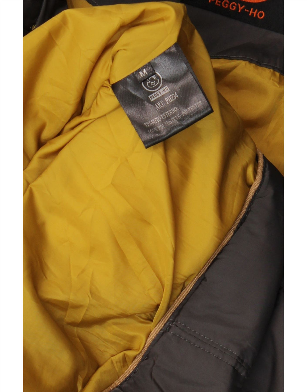 Cappotto imbottito con cappuccio da donna Peggy-Ho UK 14 Poliestere grigio medio