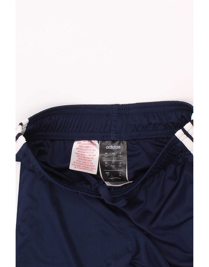 Pantaloncini sportivi Adidas Climalite da ragazzo 9-10 anni in poliestere blu navy