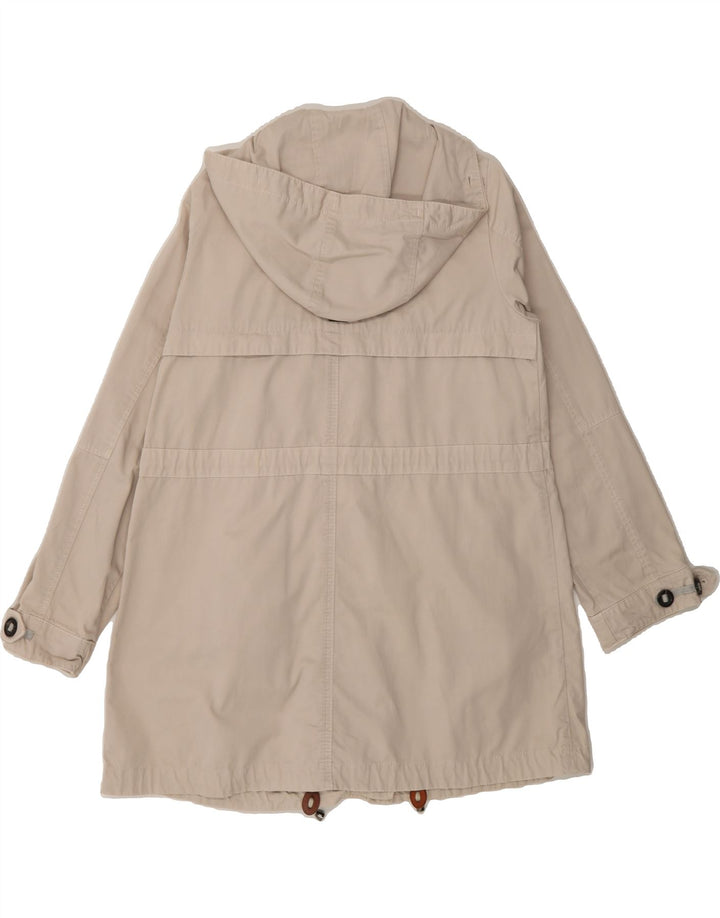 MARELLA Womens Hooded Overcoat UK 16 Large Beige Vintage Marella and Second-Hand Marella from Messina Hembry 