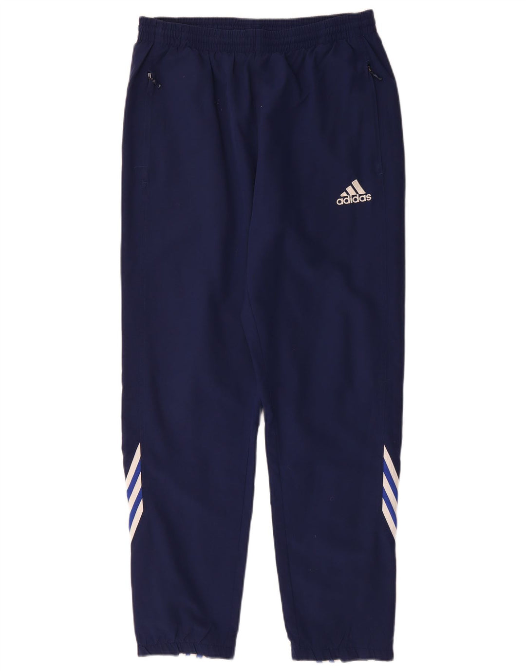 Pantaloni da tuta da uomo ADIDAS UK 38/40 Poliestere blu navy medio