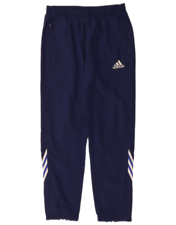 Pantaloni da tuta da uomo ADIDAS UK 38/40 Poliestere blu navy medio