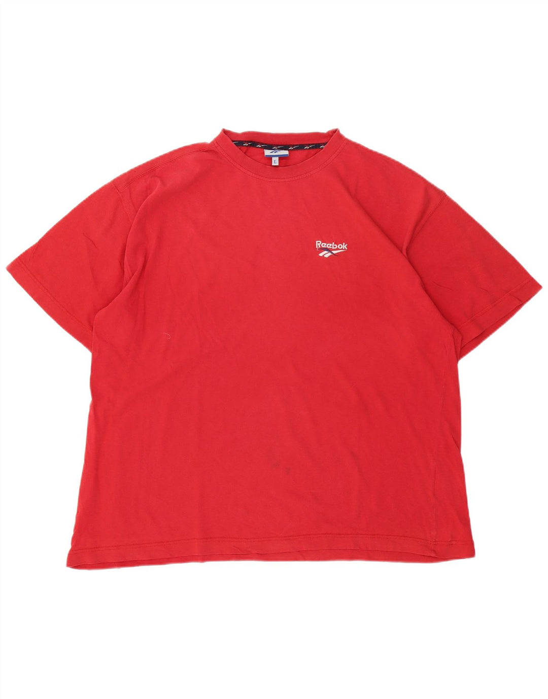 T-shirt da uomo Reebok Top Large rossa in cotone