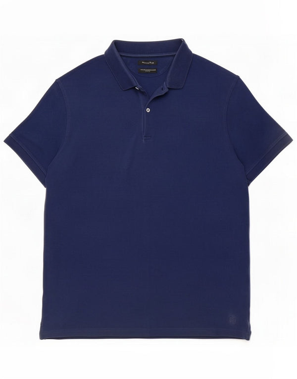 Polo da uomo Massimo Dutti XL Blu navy in cotone