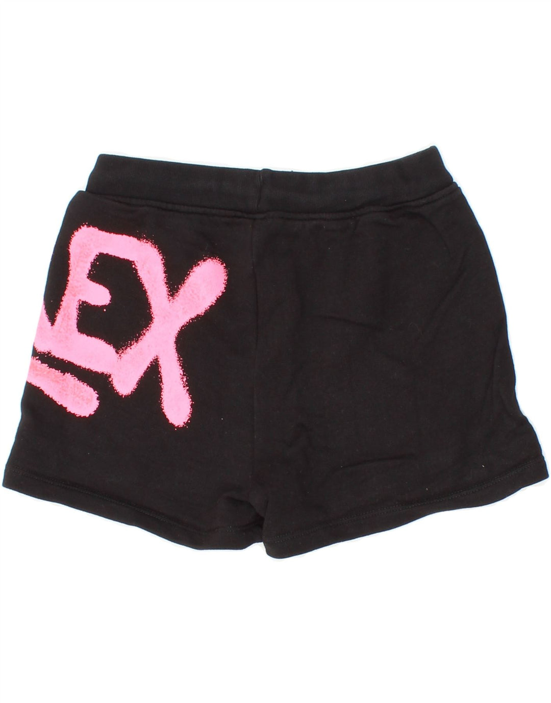 PYREX Girls Graphic Sport Shorts 9-10 Years Medium Black Cotton Vintage Pyrex and Second-Hand Pyrex from Messina Hembry 