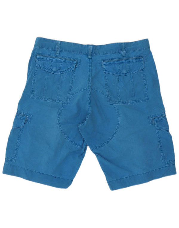 Pantaloncini cargo Geographic da uomo Napapijri W36 Large in cotone blu