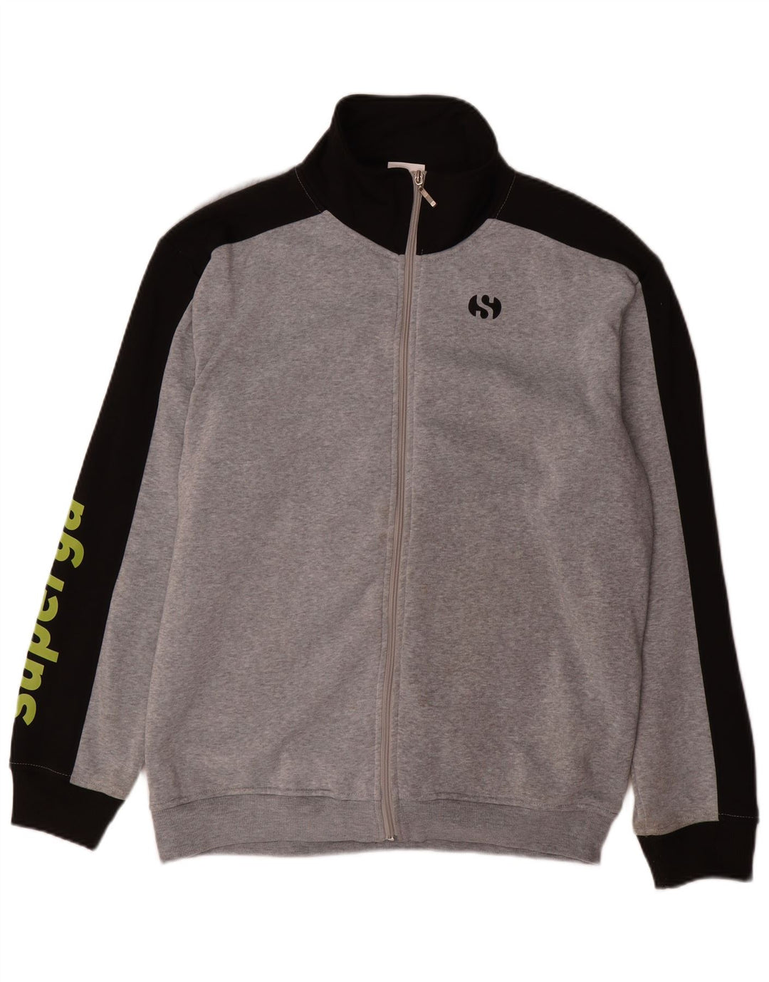 Giacca da tuta grafica da uomo Superga 2XL Poliestere color block grigio
