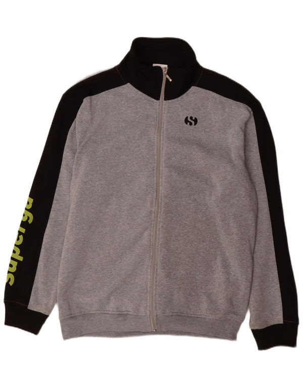 Giacca da tuta grafica da uomo Superga 2XL Poliestere color block grigio