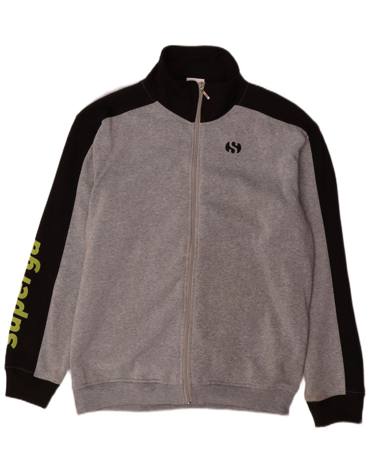 Giacca da tuta grafica da uomo Superga 2XL Poliestere color block grigio