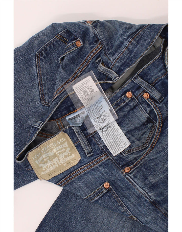 LEVI'S Mens 511 Slim Jeans W31 L32 Blue Cotton Vintage Levi's and Second-Hand Levi's from Messina Hembry 