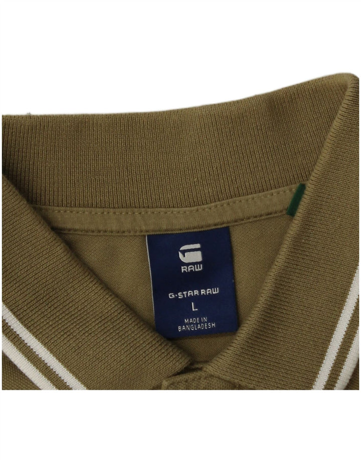 Polo da uomo G-Star grande color kaki