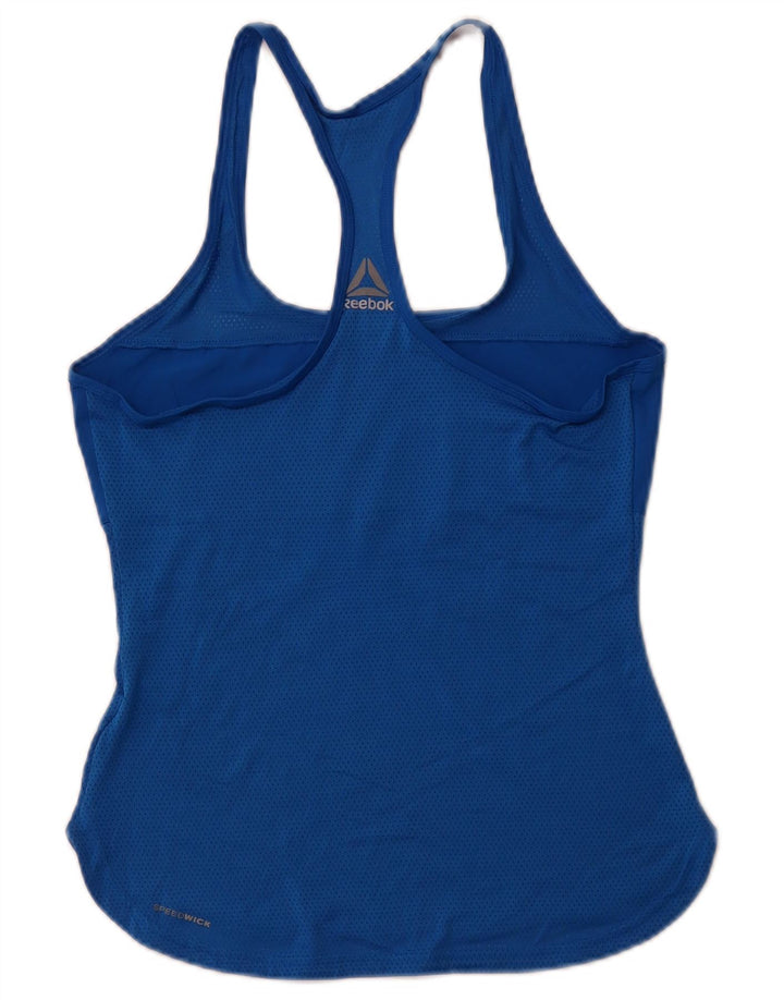 Canottiera grafica da donna REEBOK UK 8/10 Small Blue Sports