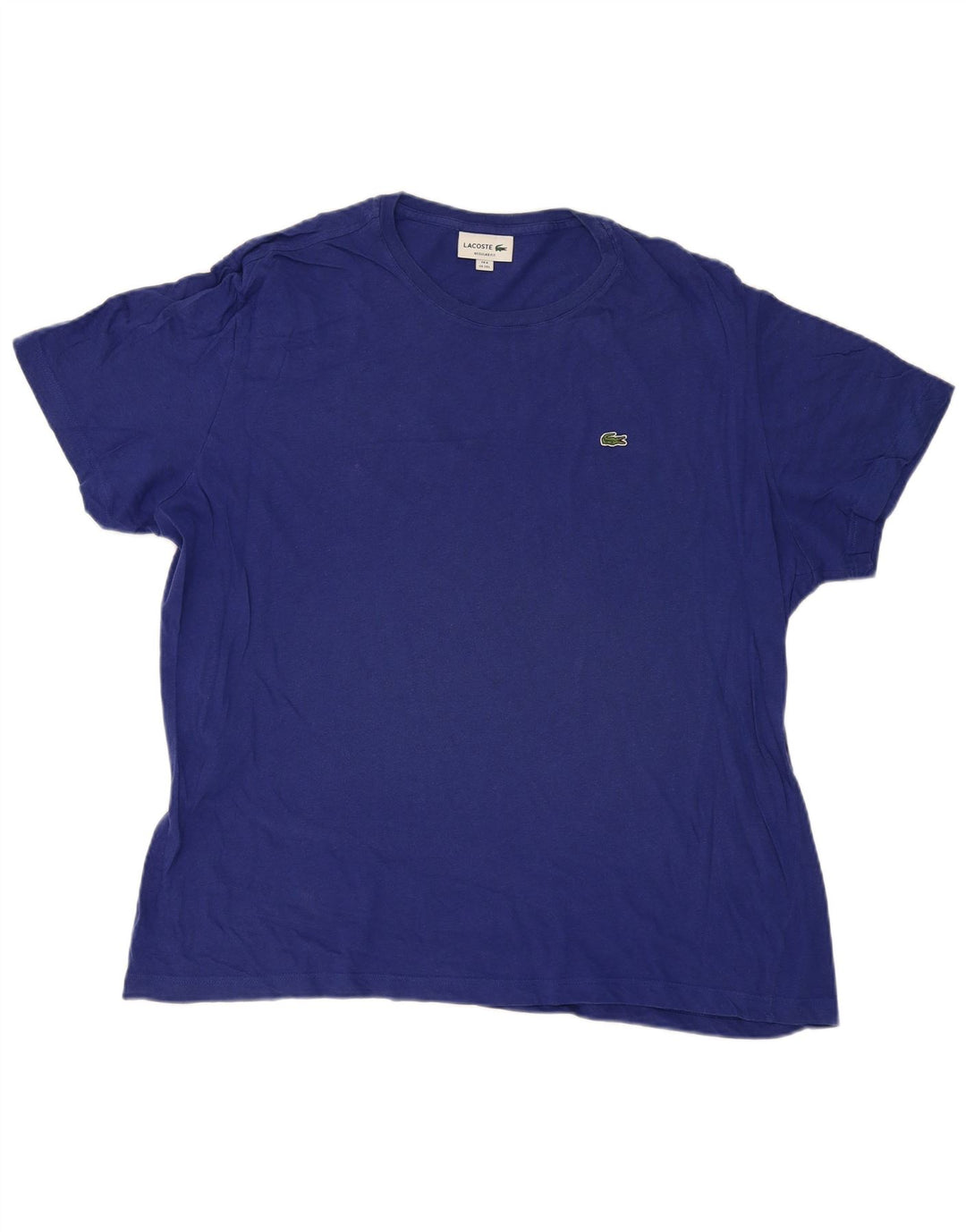 T-shirt LACOSTE vestibilità regolare da uomo taglia 8 3XL cotone blu