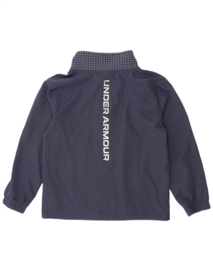 Maglia della tuta pullover con grafica per ragazzi UNDER ARMOUR 2-3 anni blu navy a quadri
