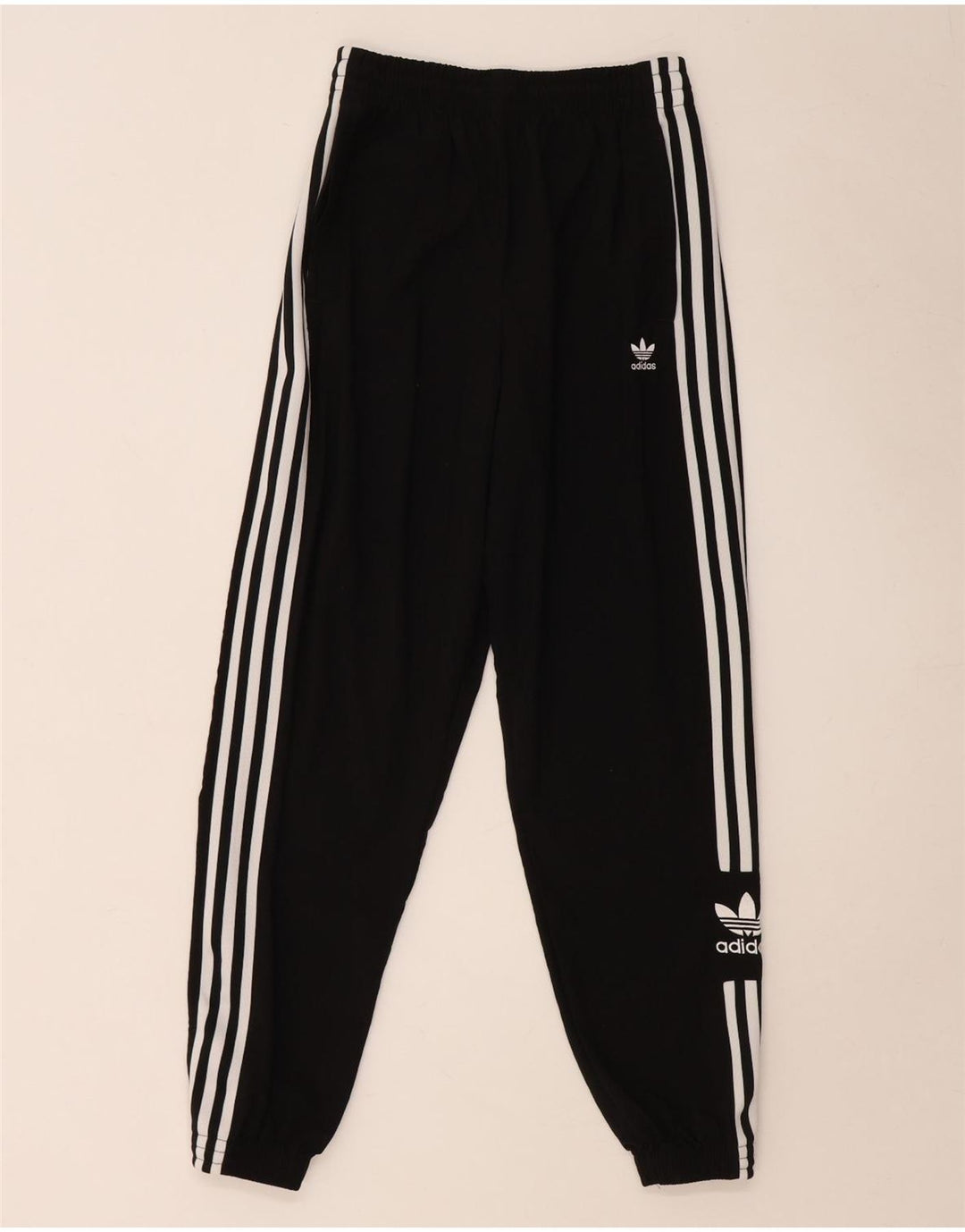 Adidas Pantaloni da tuta con grafica da donna Joggers UK 8 Small Poliestere nero