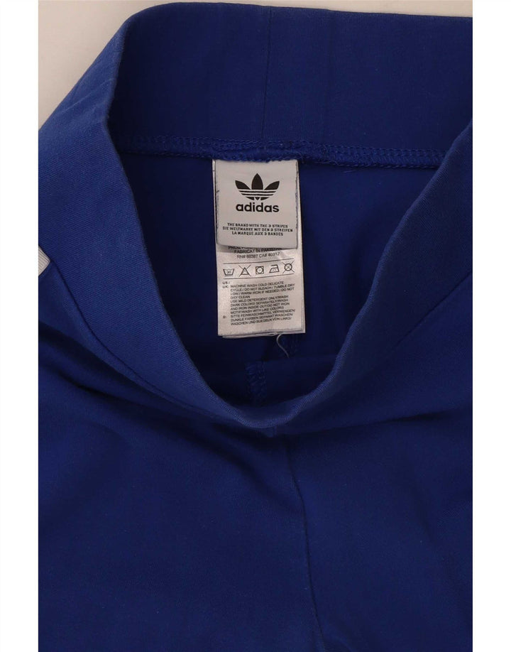 Leggings Adidas da donna UK 8 piccolo cotone blu