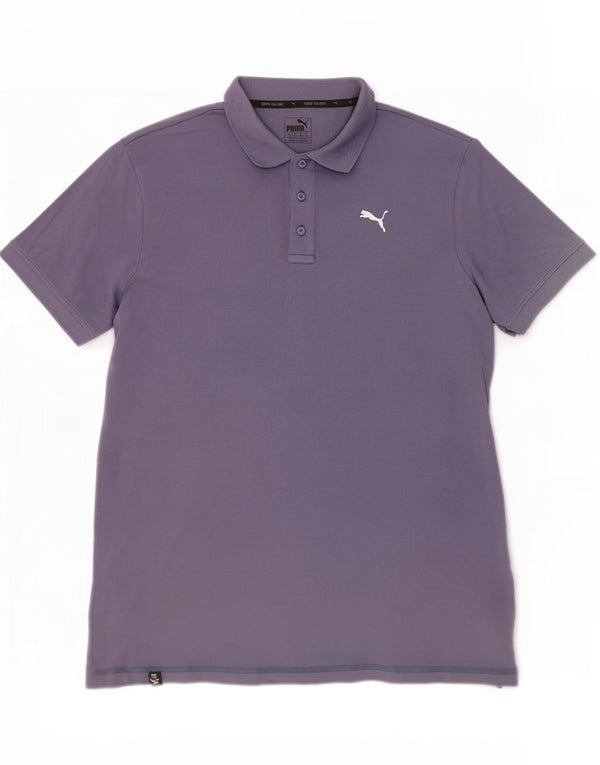 Polo da uomo Puma XL in cotone grigio