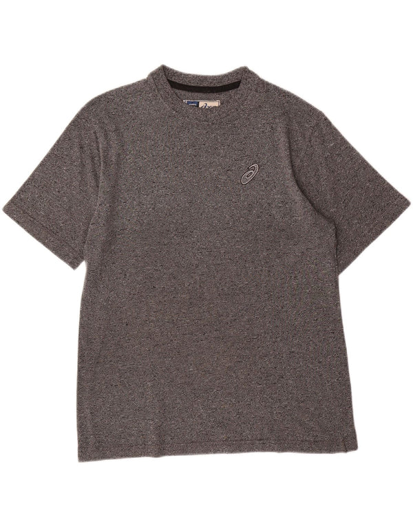 ASICS Mens T-Shirt Top Medium Grey Flecked