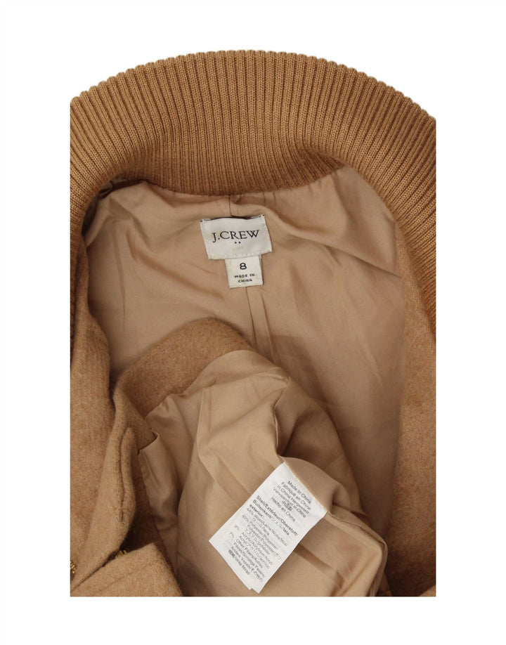 J. CREW Womens Bomber Jacket US 8 Medium Beige Wool Vintage J. Crew and Second-Hand J. Crew from Messina Hembry 