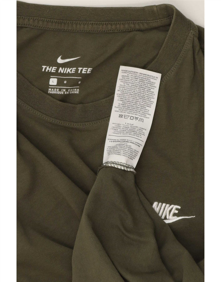 T-shirt da uomo Nike Top Large in cotone kaki