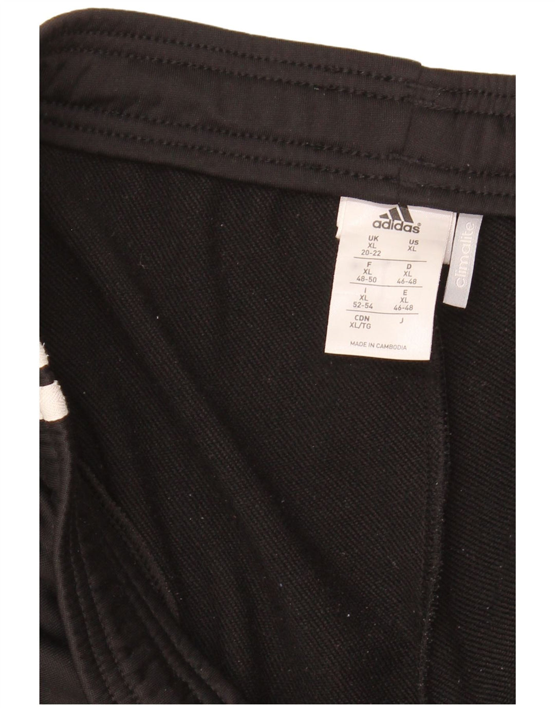 Pantaloni da tuta ADIDAS Climalite da donna UK 20/22 XL Nero