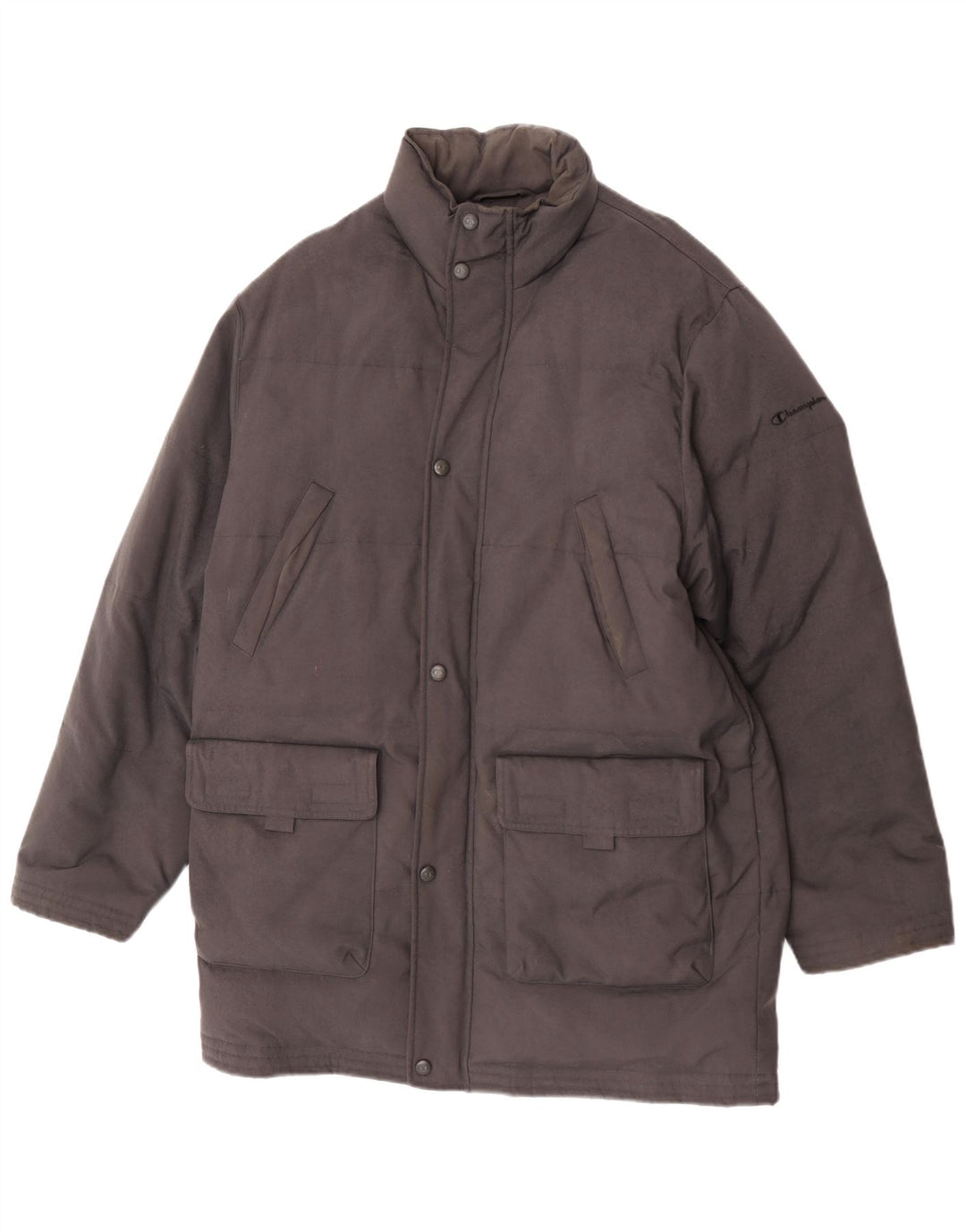 Cappotto imbottito da uomo Champion UK 38 nylon nero medio