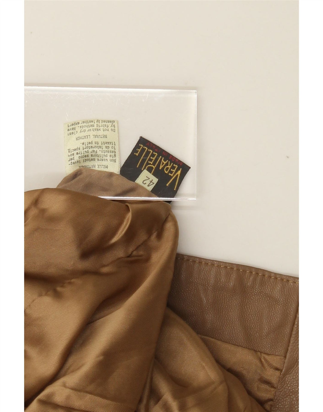 VINTAGE Womens Oversized 1 Button Blazer Jacket IT 42 Medium Brown Leather