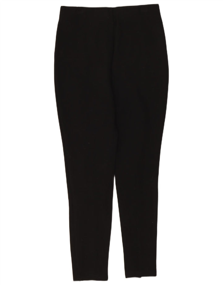 Pantaloni cropped a vita alta da donna Zara medi W28 L25 viscosa nera