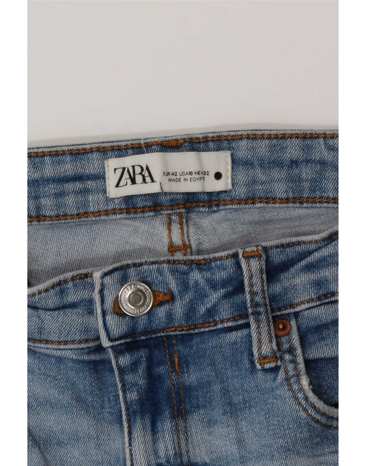 Pantaloncini di jeans da donna Zara EU 42 Large W32 Blu