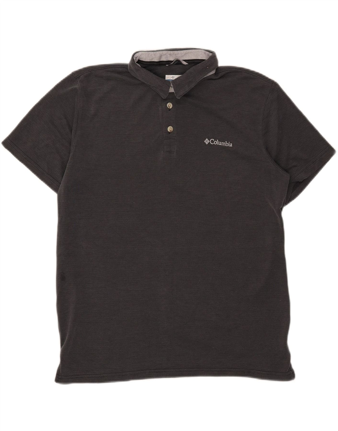 Polo Columbia da uomo grande in modal grigio