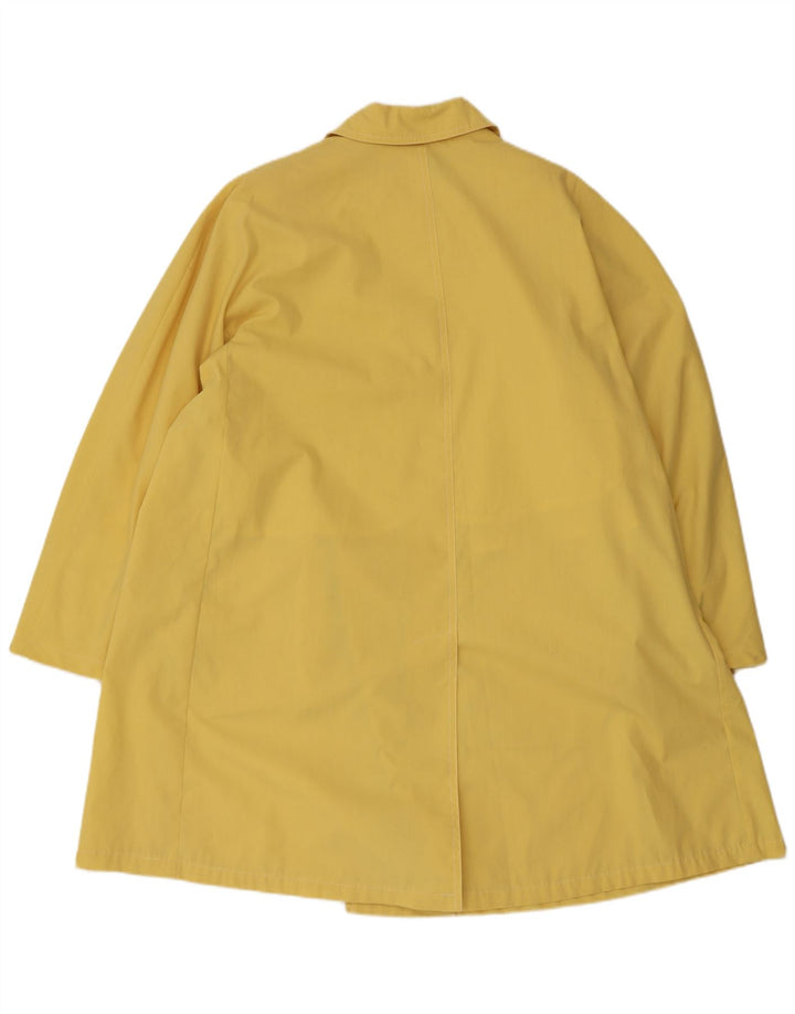 Trench da donna Marella UK 14 grande poliestere giallo