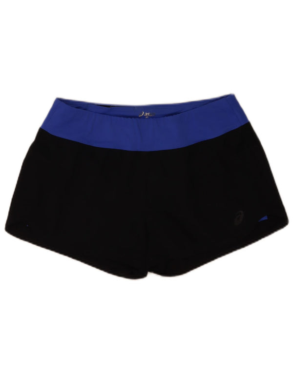 Pantaloncini sportivi Asics da donna UK 12 Medium Black Colourblock