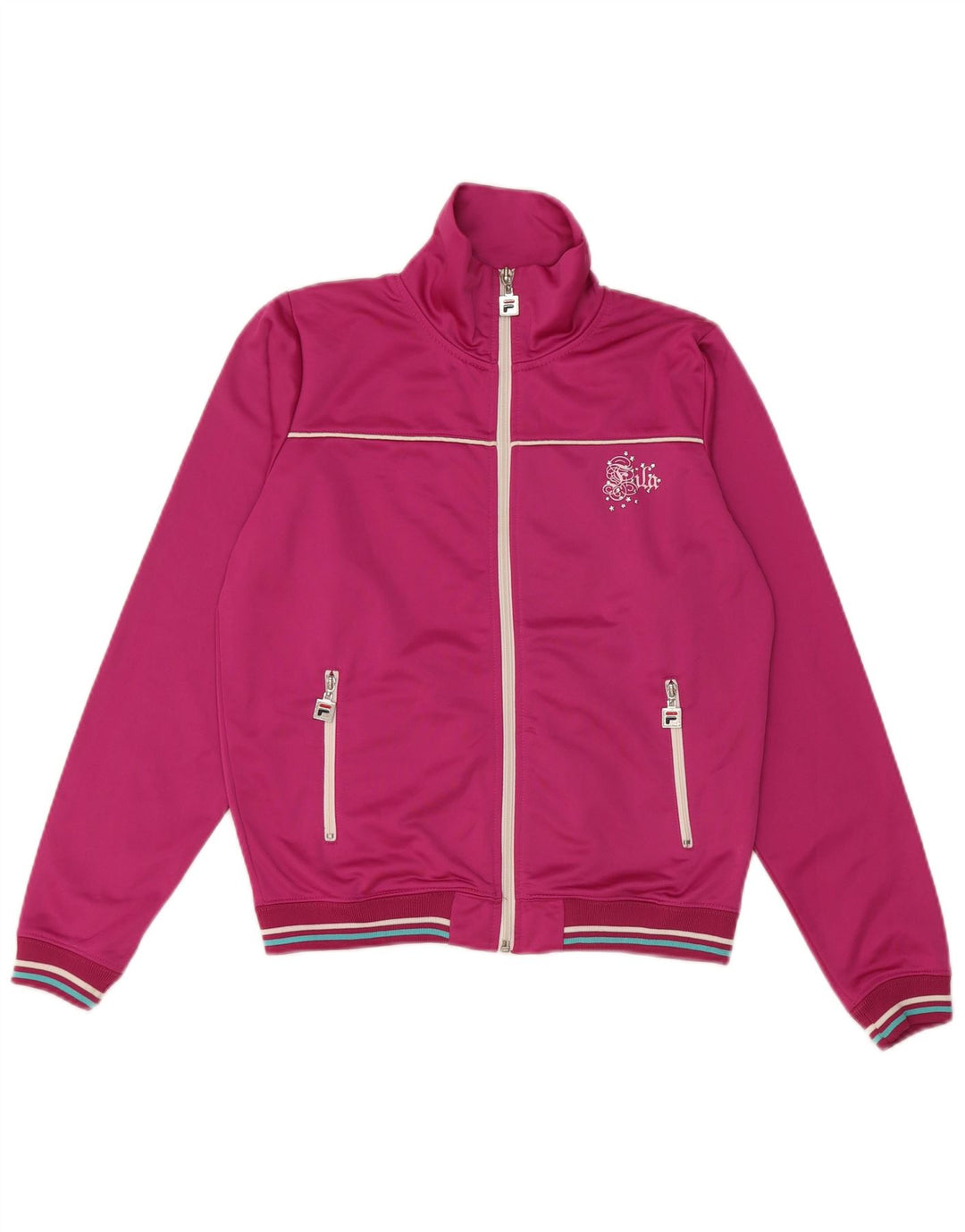 Giacca da ginnastica da donna Fila UK 10 Small Rosa Poliestere