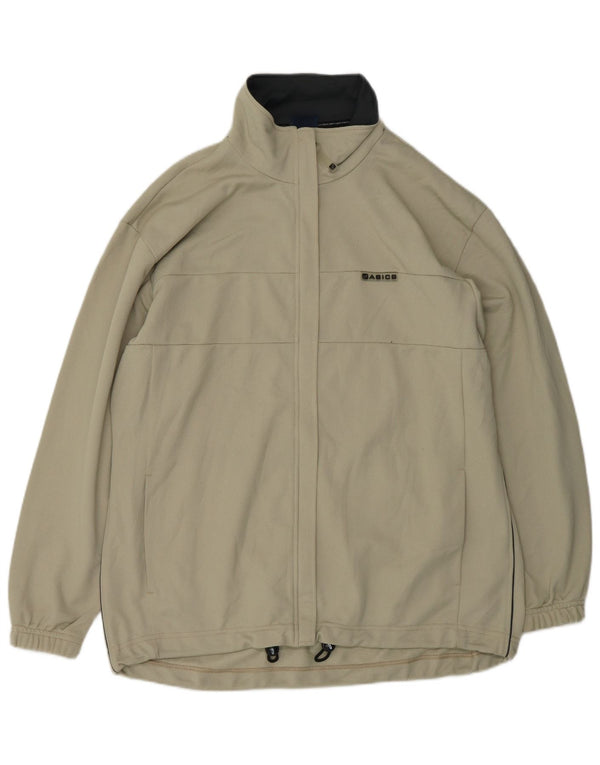 Giacca da ginnastica oversize da donna Asics UK 18 XL Poliestere beige