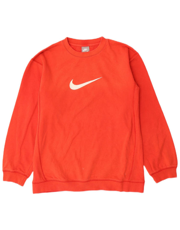 Felpa con grafica NIKE per ragazzi, 13-14 anni, XL, cotone arancione