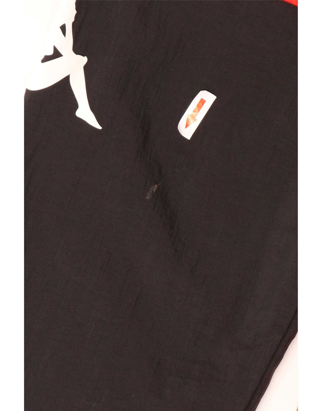 Giacca da tuta grafica da uomo Kappa Small Black Colourblock in poliammide