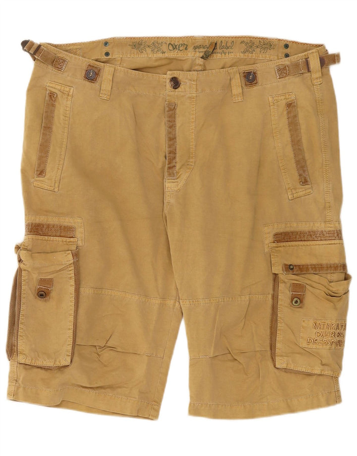 Pantaloncini cargo grafici da uomo OXER W40 XL Beige