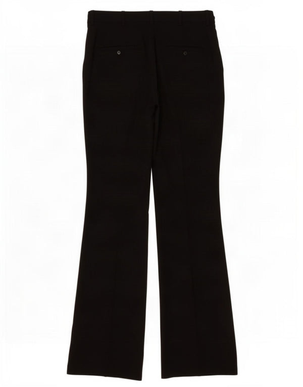 Zara Womens Wide Leg Casual Trousers EU 36 XS W26 L33 Black Polyester