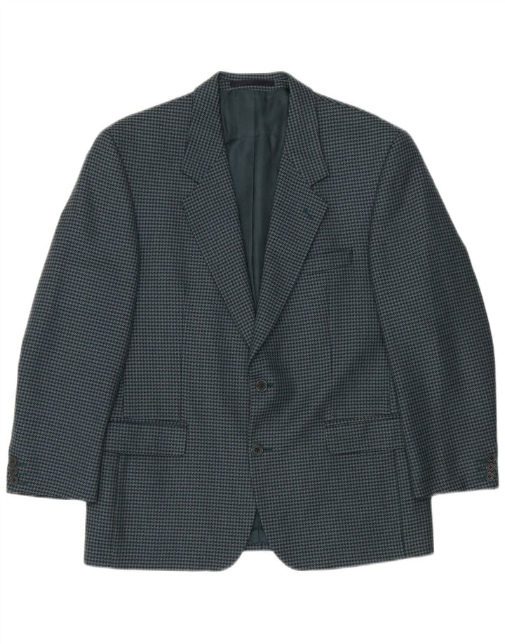 Giacca blazer da uomo a 2 bottoni Douglas IT 50 grande pied de poule verde