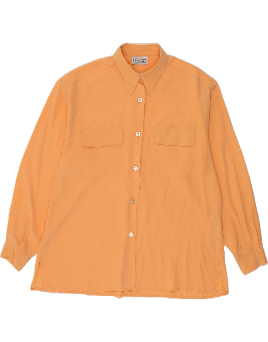I BLUES Womens Shirt Blouse IT 48 XL Orange Polyester Vintage i Blues and Second-Hand i Blues from Messina Hembry 