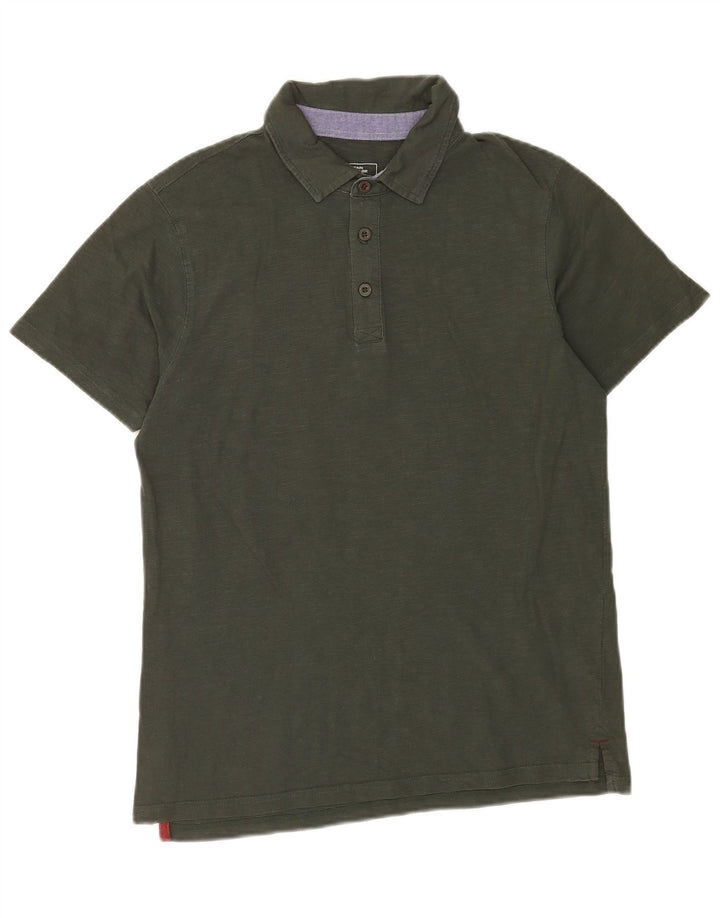 Polo da uomo Mountain Warehouse piccola in cotone verde